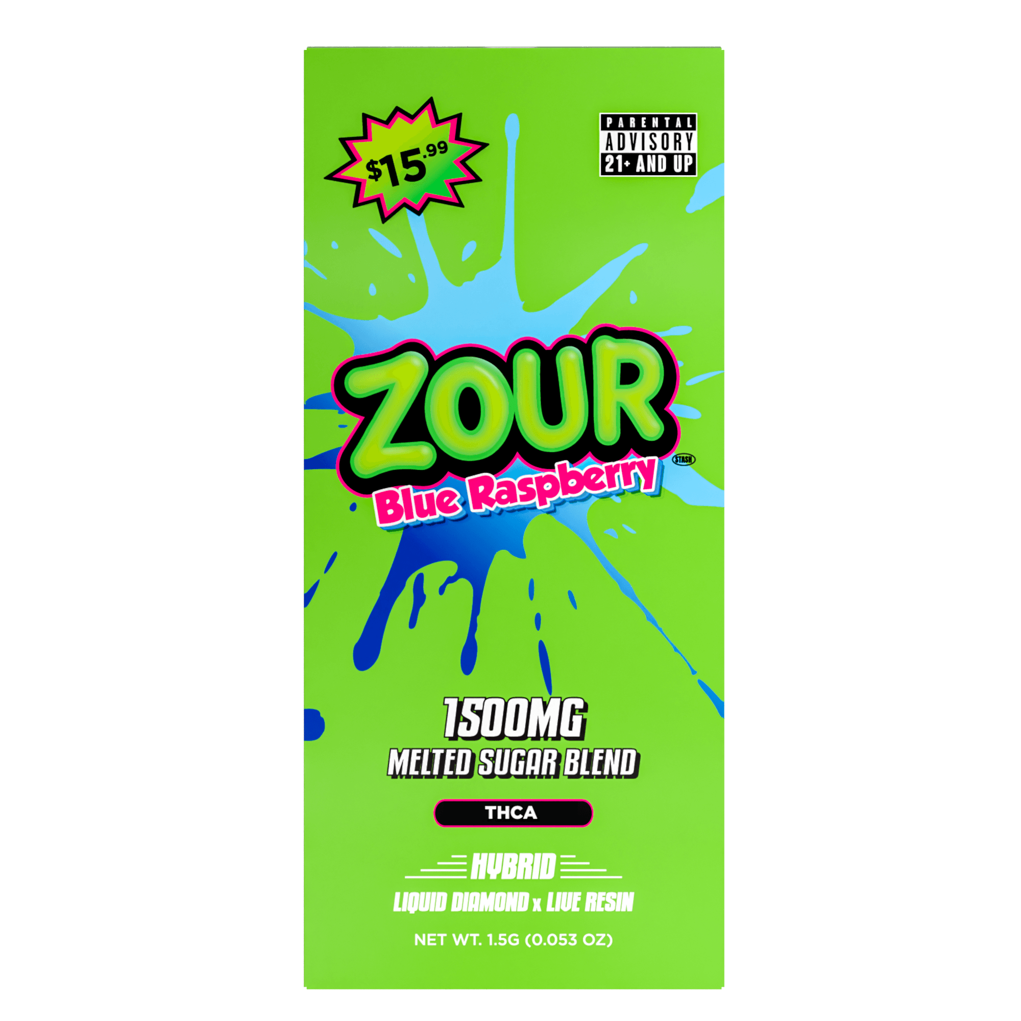 ZOUR 1.5g MELTED SUGAR BLEND PREPRICED $15.99
