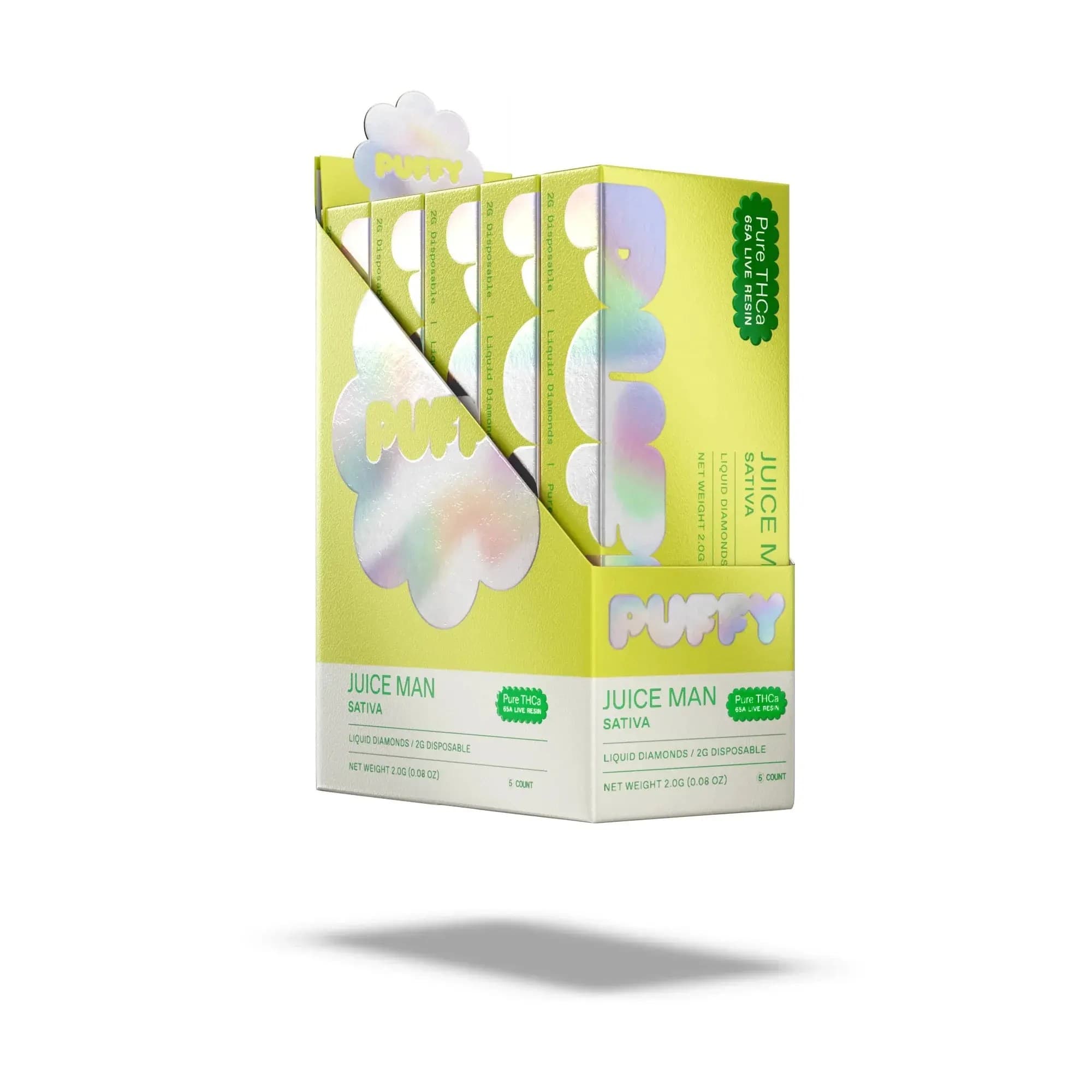 PUFFY 2g Pure THCA liquid Diamond Disposable 5ct