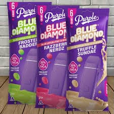 PURPLE BLUE DIAMOND BLUE LOTUS + THCA DIAMOND 6GM DISPO 5CT/ BOX